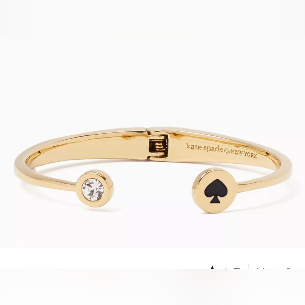 Spot The Spade Open Hinge Bangle